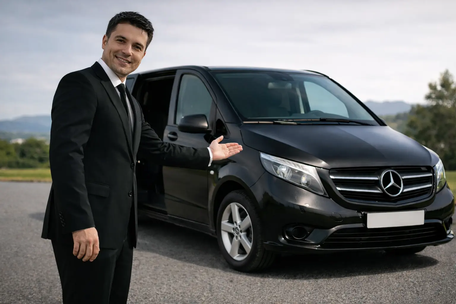 Mercedes Clase V con chófer privado en el País Vasco